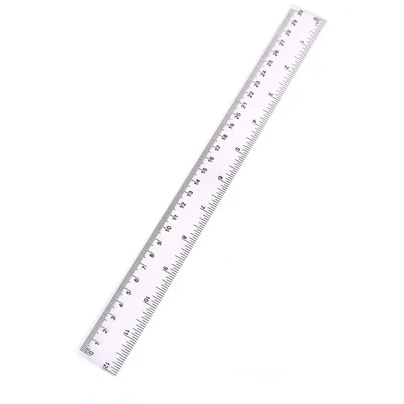15cm 20cm 30cm Straight Ruler Transparent Plastic Ruler Drawing Tool Desk Accessories Student Stationery School Office Supplies