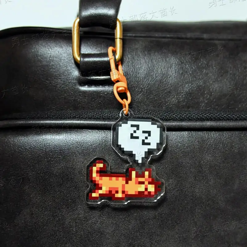 Anime Game Merchandise Acrylic Decorative Long Pendant Keychain Creative Anime Acrylic Long Keychain for Stardew Valley view 2