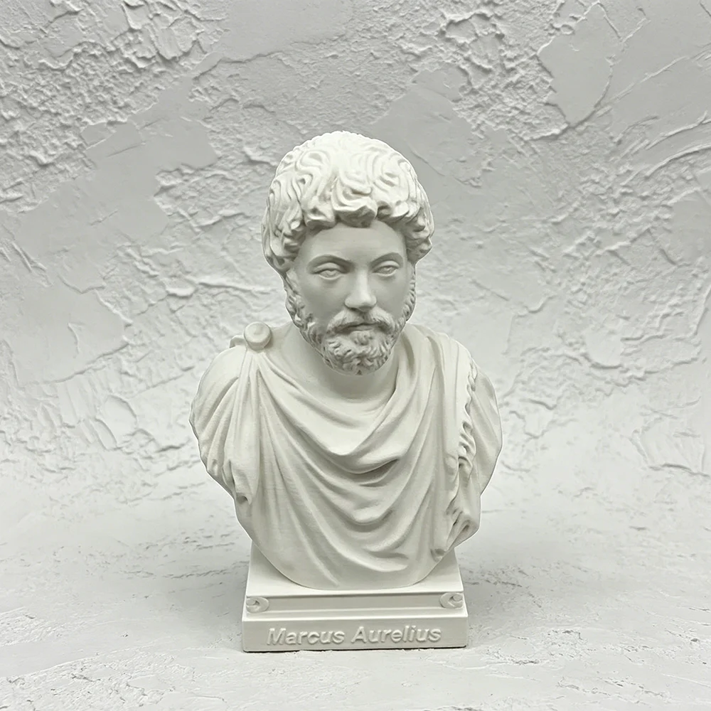 10cm/15cm/25cm Statues of Roman Emperors Marcus Aurelius 3D Printed PLA Bust Sculpture Figurine Miniatures Decoration Craft