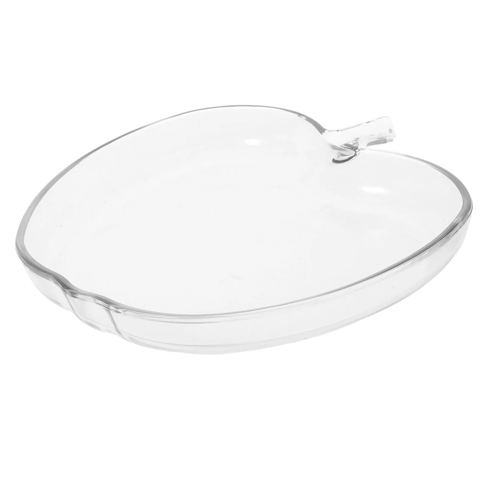 

Christmas Fruit Plate Decorative Candy Bowl Serving Tray Clear Platter Glass Salad