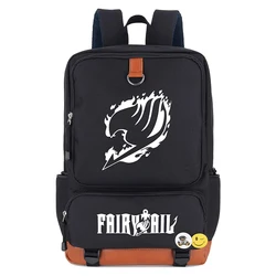 Fairy Tail Backpack Boys Girls Anime Cosplay School Bag for Kids Luminous Bookbag Rucksack Mochilas