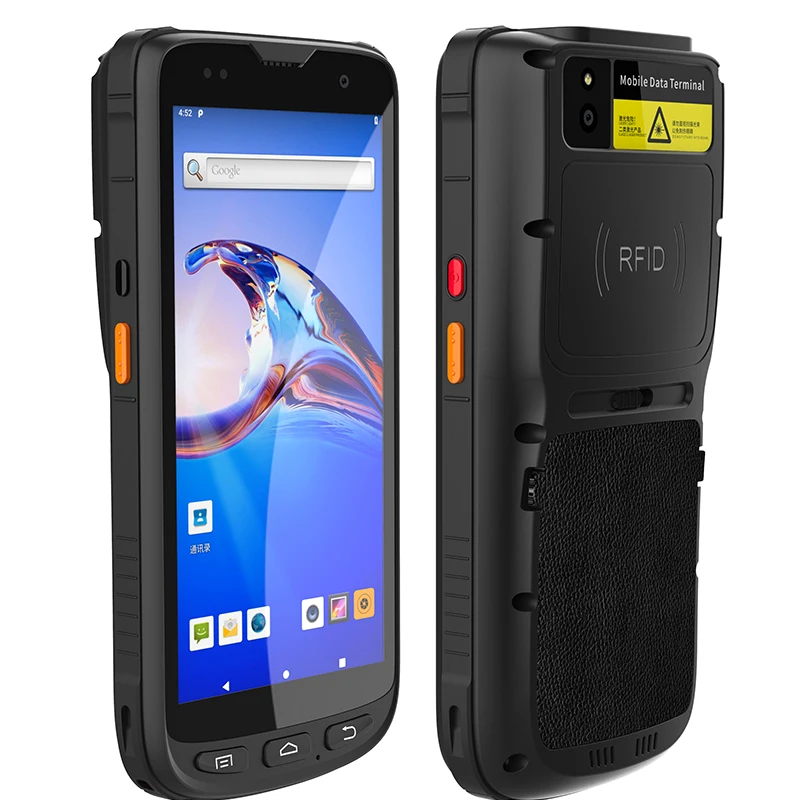 Android PDA Rugged Industrial Handheld PDA With Barcode Scanner And Long Distancce Built-in UHF RFID Reader