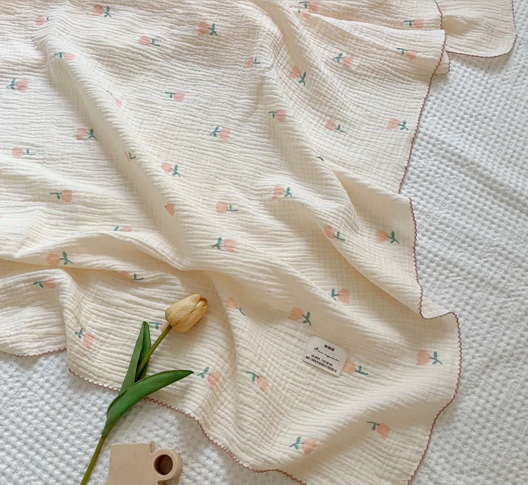 Muslin Baby Blanket Newborn Nursery Muslin Swaddle Blanket For Boys Girls Cotton Gauze Soft Baby Wrap Receiving Blankets Items
