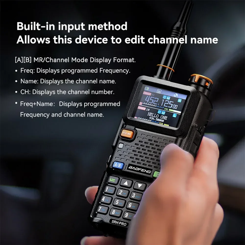 Baofeng UV 5RH Pro GPS لتحديد المواقع 10 واط كامل العصابات اسلكية تخاطب لاسلكي نسخة تردد Type-C شاحن ترقية UV 5R جهاز الإرسال والاستقبال #4