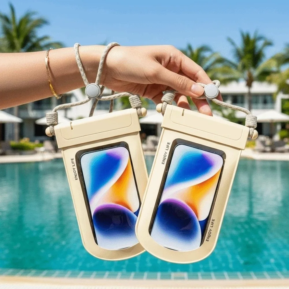 Adjustable Strap Waterproof Phone Pouch Lightweight Sealed Crossbody Dry Bag ABS Large Capacity Transparent Hanging Neck Bag