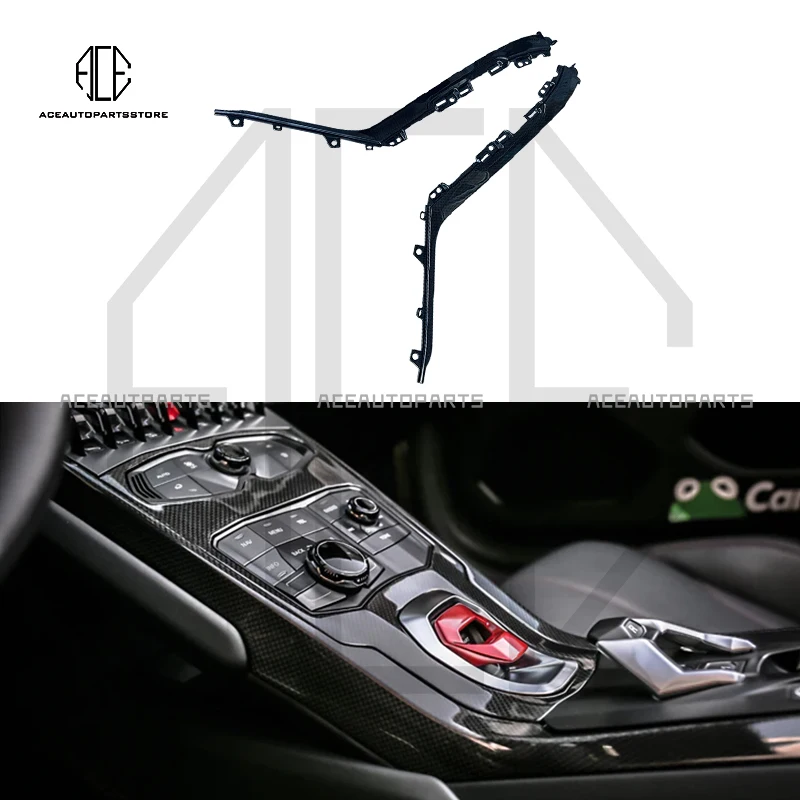 

For Lamborghini Huracan Lp580 Lp610 Lp600 Dry Carbon Fiber Center Console Decorative Control Panel Cover Interior On Both Sides