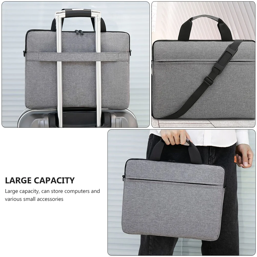 15 6 Skin Care Headband Laptop Bag 156 Inch Pouch Handbag Computer Portable Case Carrying Grey Shoulder