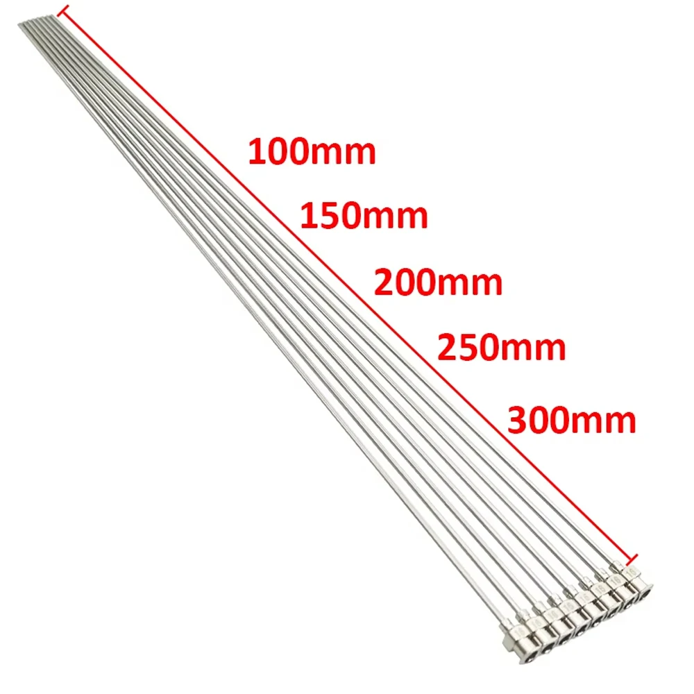 100-300mm Lange Dosierspitzen aus 304 Edelstahl mit Stumpfer Spitze, Vollmetall für Klebstoff, Tieftank, Fass, Industriegebrauch – Detail 1