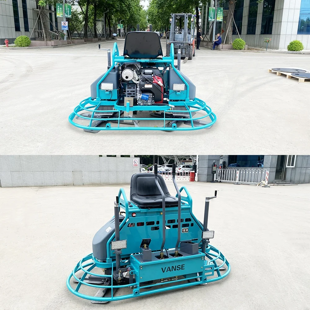 VS836 Double Pan Gasoline Engine-Powered Ride On Power Trowel 36 Inch Concrete Float Power Trowel Machine Equipment