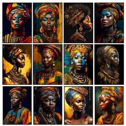 African Woman 5d DIY Full Round Square Diamond Painting Portrait Home Decor Diamond Mosaic Cross Stitch New Gift Mexican Art