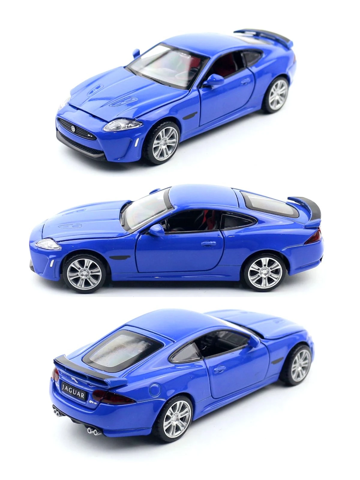 1/32 Jaguar XKR-S Diecast Alloy Metal Miniature 1:32 Toy Car Model Pull Back Doors Openable Collection Gift for Boy Kid Children