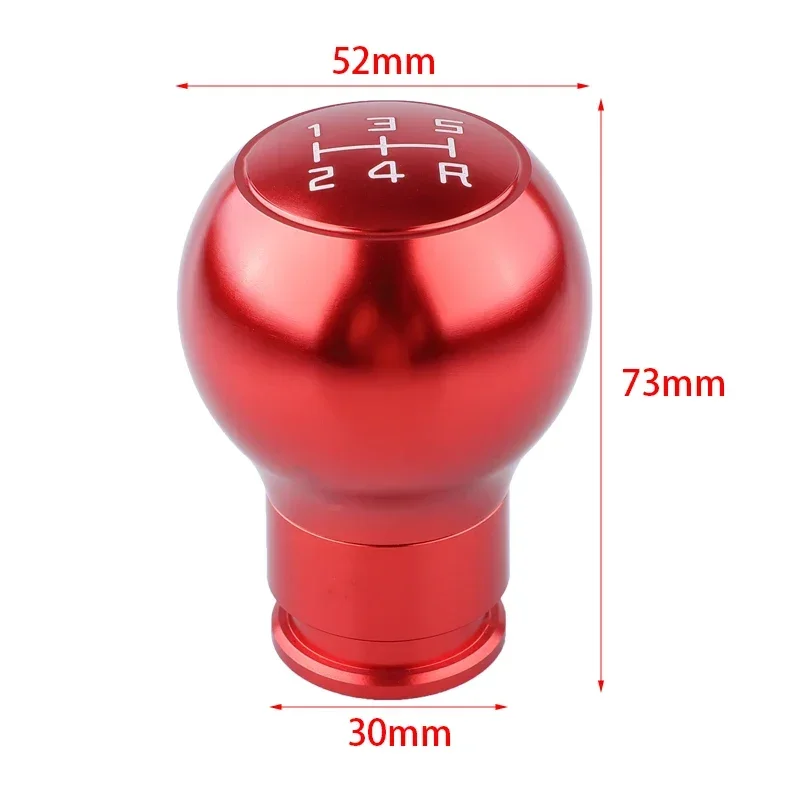 Black Red 5/6 Speed Aluminum Universal Racing JDM Car Gear Shifter Knob Manual Alloy Gear Shift Knob Shift Lever