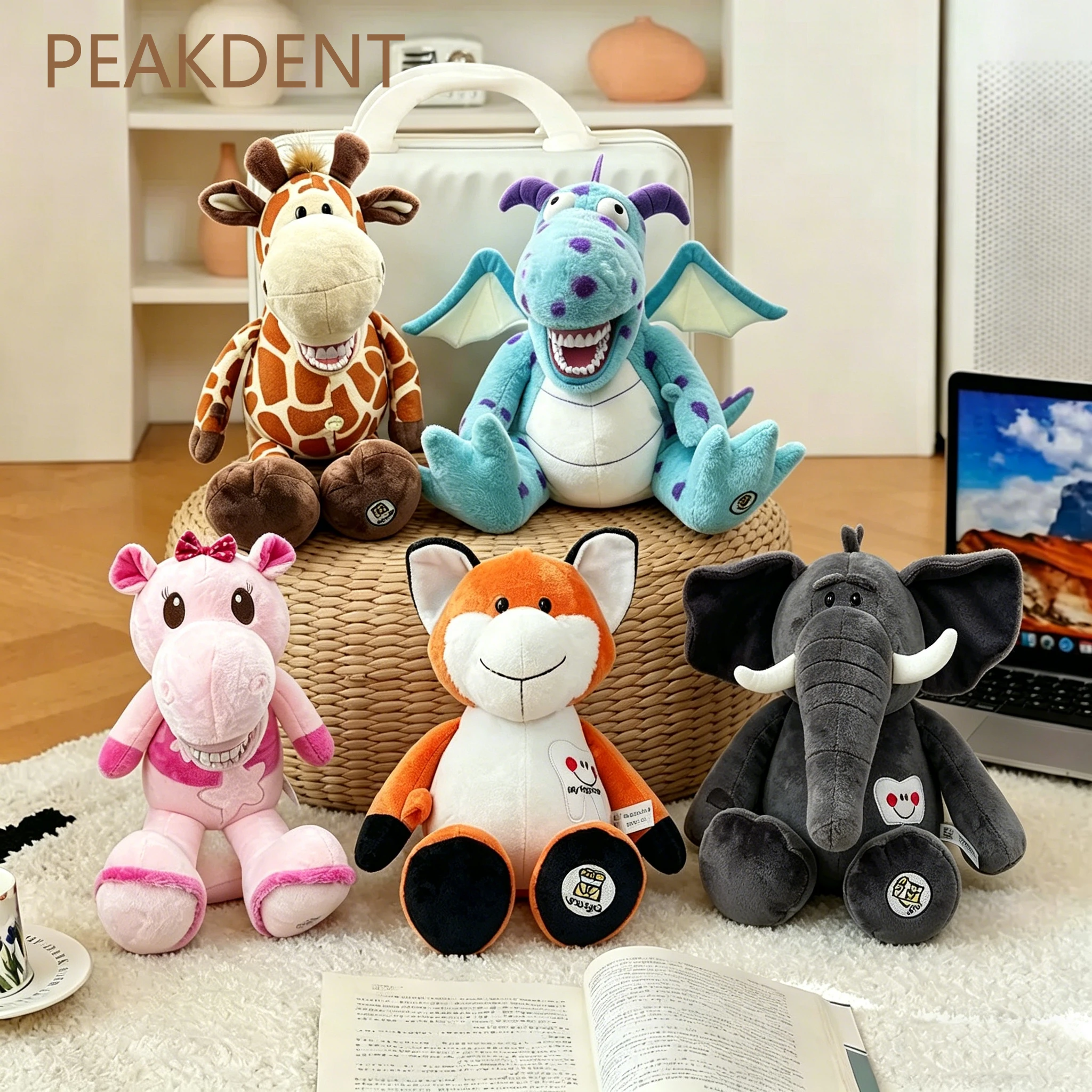 

Мягкие игрушки-модели животных-стоматологов для обучения детей, плюшевые куклы-стоматологи, аксессуары для стоматологии, подарки, декор для дома