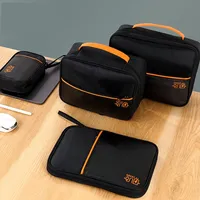 Travel Data Cables Storage Bag Portable Electronics Mouse Adapters Power Bank Earphone Zipper Pouch Organizer Outdoor Supplies