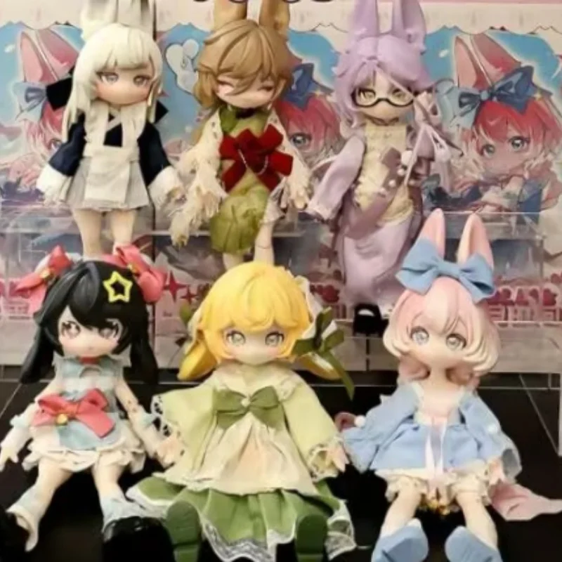 

Идернивая кукла, слепая коробка, прыжок, лунное время, кролик, детская серия, 1/12, кукла Bjd, экшн-фигурки, украшение для рабочего стола, загадочная коробка, игрушки, подарок