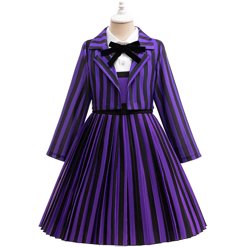 

Энид Синклер ‌ Косплей Костюм Вечеринка Фильм Среда Косплей Пальто Платье Школьная Форма Комплект Рождественской Одежды Комплект Сценической Одежды