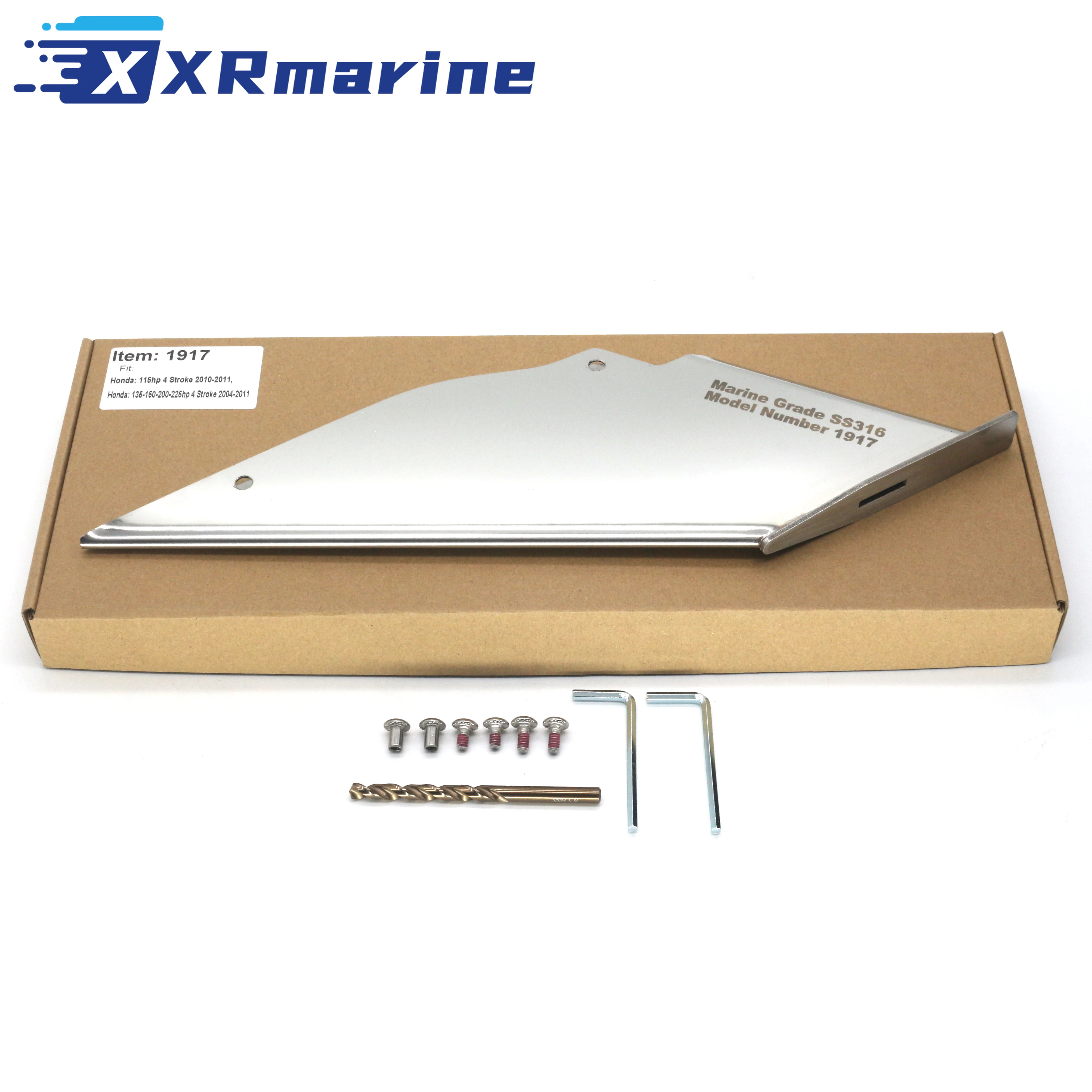 27271 Skeg Guard Protector Fits Honda 4 Stroke 115HP 2010-2011 135 150 200 225 HP 2004-2011 35-SS685 316 Stainless Steel