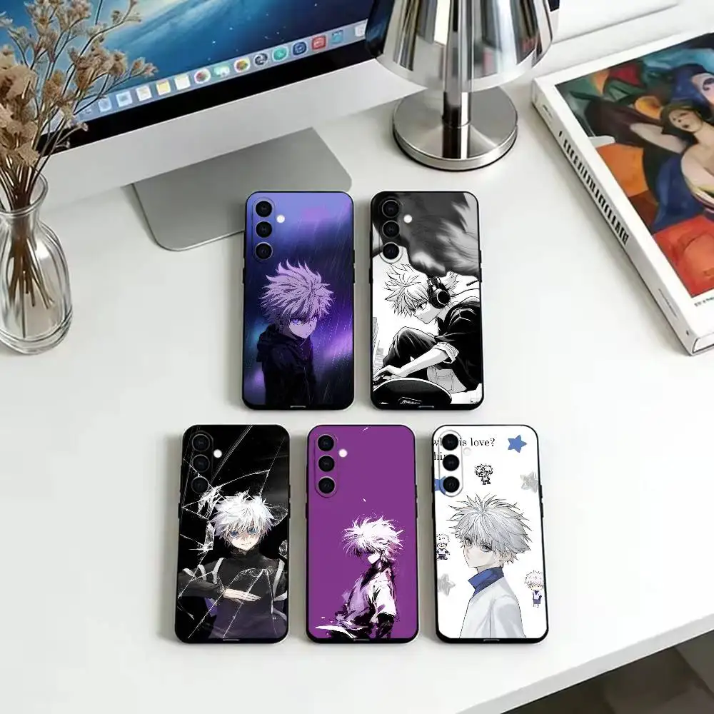 Japanese Manga H-Hunter Killua Zoldyck  Phone Case For Samsung Galaxy A73,A72,A71,A70,A53,A52,A51,Soft Silicone Black Cover