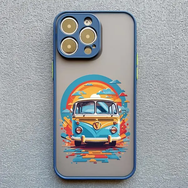 Reise Landschaft Bus Telefon Fall Für iPhone 17 16 15 11 14 Pro Max XS X XR 13 12 Pro Max mini 16 15 14 Plus Stoßfest Zurück Abdeckung – Detail 3
