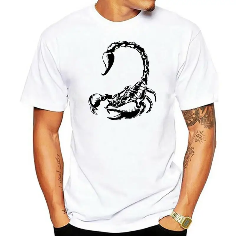 Hand Drawing Of A Scorpion MenS Tee -Image By Trendy Streetwear Tee Shirt