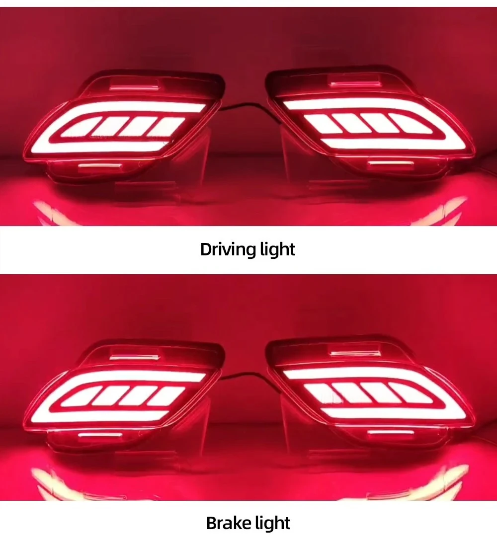 Carro led amortecedor traseiro refletor de luz para lexus rx270 rx350 rx450h 2009 2010 2011 2012 2013 2014 2015 com luz de freio sinal volta