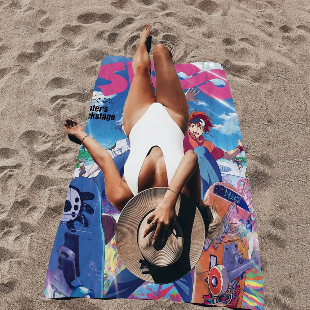 SK8 The Fandom Microfiber Blanket Quick Drying Beach Towels Oversized Printing Super Absorbent Pool Towel Blanket