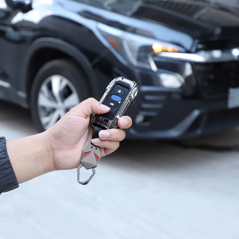 For 2019-2026 Subaru Forester/Xubao/BRZ/Outback/Legacy/XV Zinc Alloy Black Car Key Case Key Cover Auto Accessories (3 Buttons) view 3