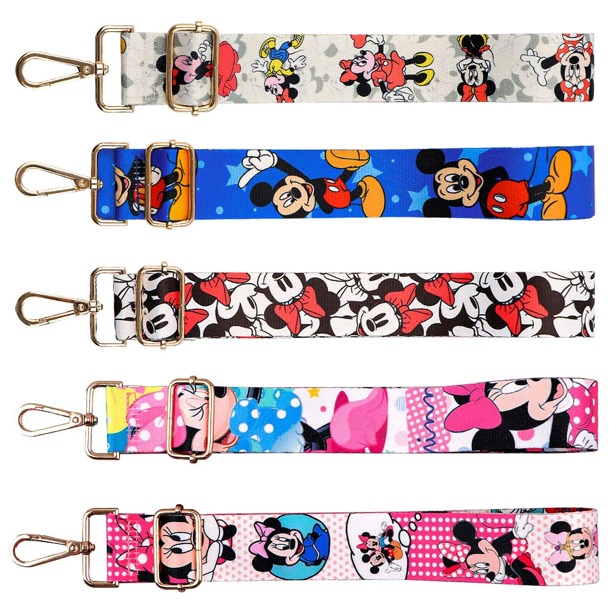 Cartoon Muis Tas Riem Vrouw Gekleurde Bandjes Voor Crossbody Messenger Schoudertas Accessoires Verstelbare Riemen Bandjes