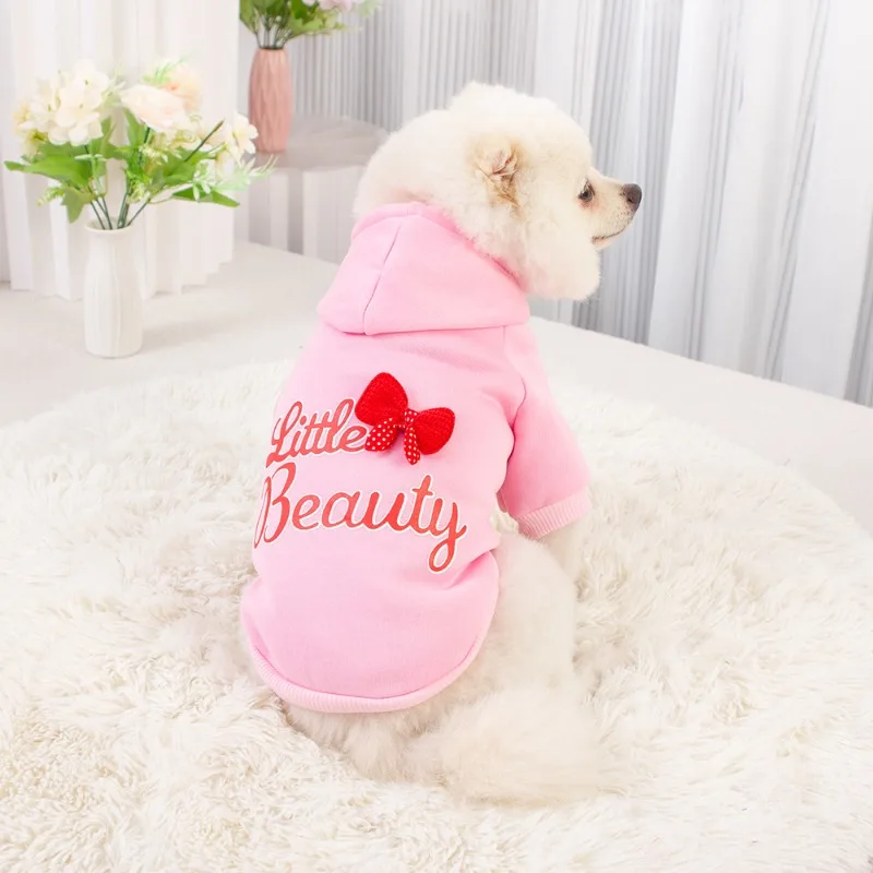 

Hot Selling New Plush Warm Dog Clothes Hooded Sweatshirt Pet Clothes Pet Accessories Dog Clothes for Small Dogs