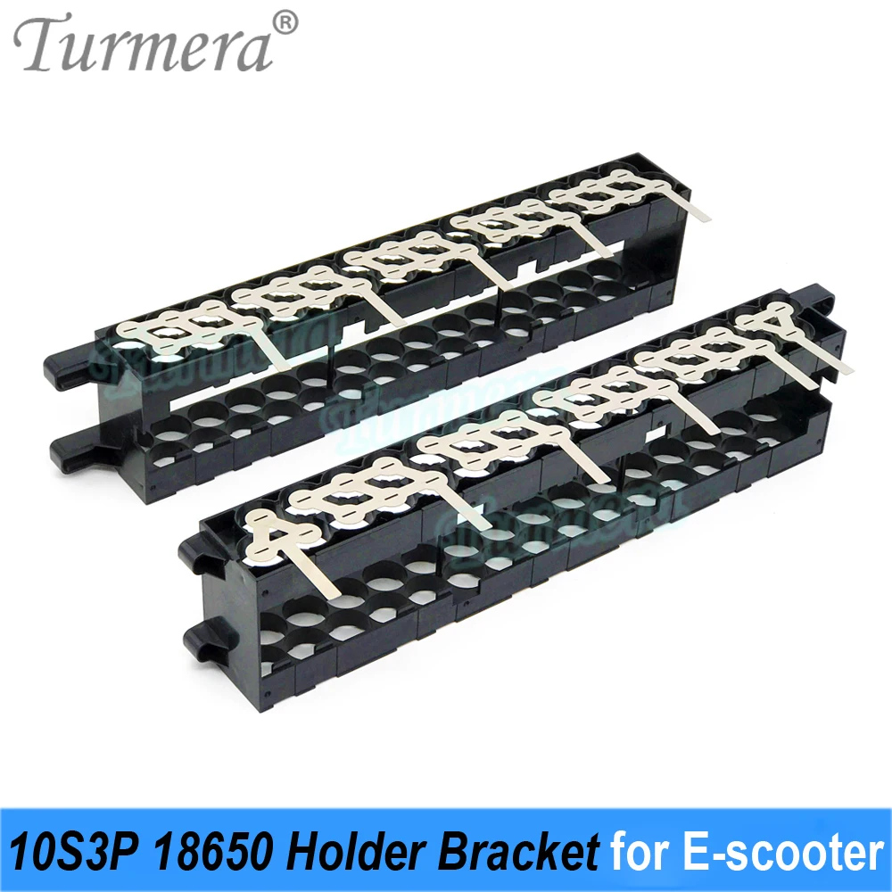 Turmera 36V 42V M365 E-Scooter Battery 10S3P 18650 Battery Holder with Welding Nickel 10S 15A BMS for Electric Bike Repacle Use