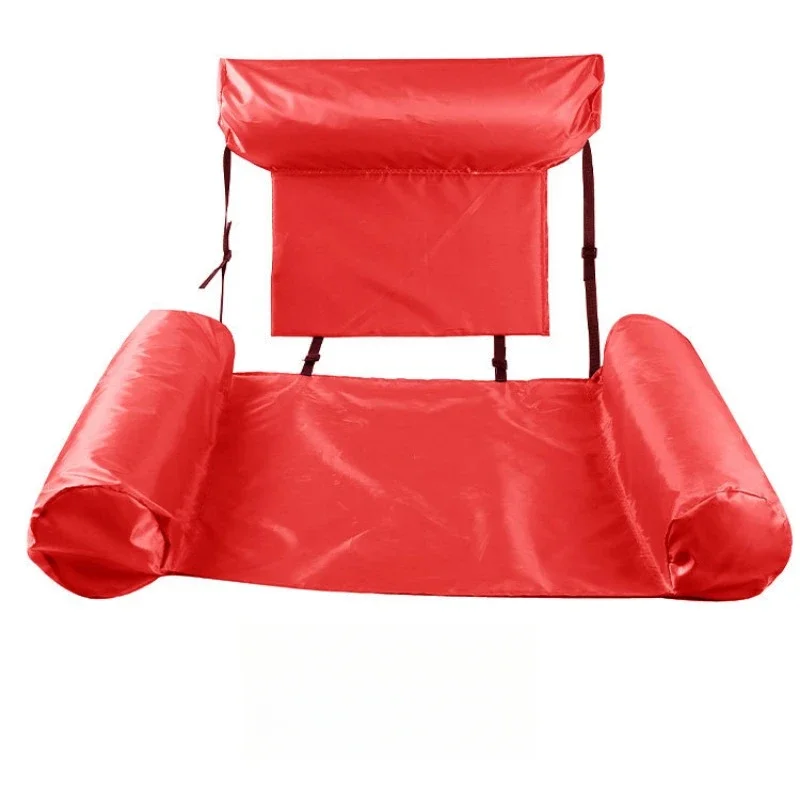 1PCS Eco-Friendly PVC Inflatable Reclining Chair with Adjustable Folding Backrest for Outdoor Pool Float Bed Summer Relaxation image 4
