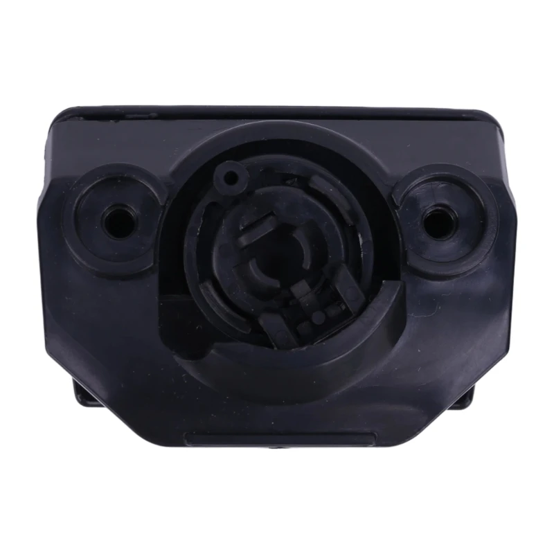Passenger-Side Glove Box Handle Part 30643013, Black ABS Replacement with a Curved Pull Face and Rear Clips for Push-In Mounting