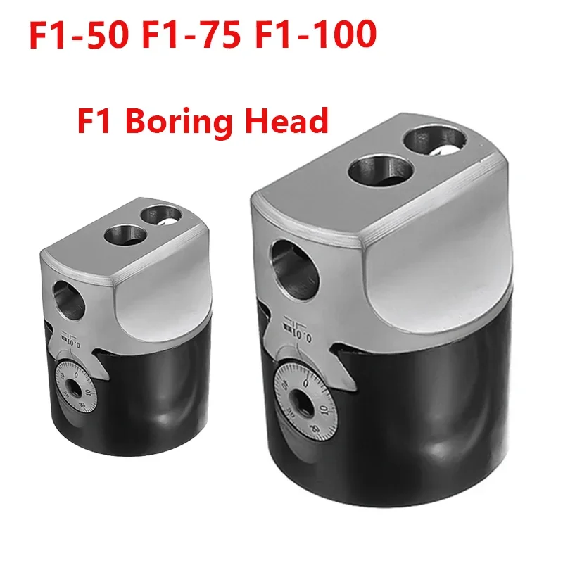 

F1 Boring Head 12/18/25mm Boring Bar Milling Holder for Milling Machine Tools Inch 50/75/100mm Rough Boring Head Toolholder