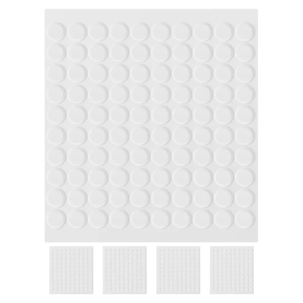 

500 Pcs Round Double Sided Adhesive Tape Stickers Clear Removable Putty White Sticky Tack Transparent Dots Versatile Application