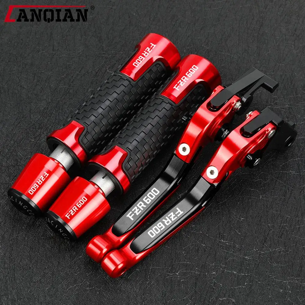 

For YAMAHA FZR 600 1989 1990 1991-1993 FZR600 Accessories Motorcycle Adjustable Brake Clutch Levers Handlebar Hand Grips ends