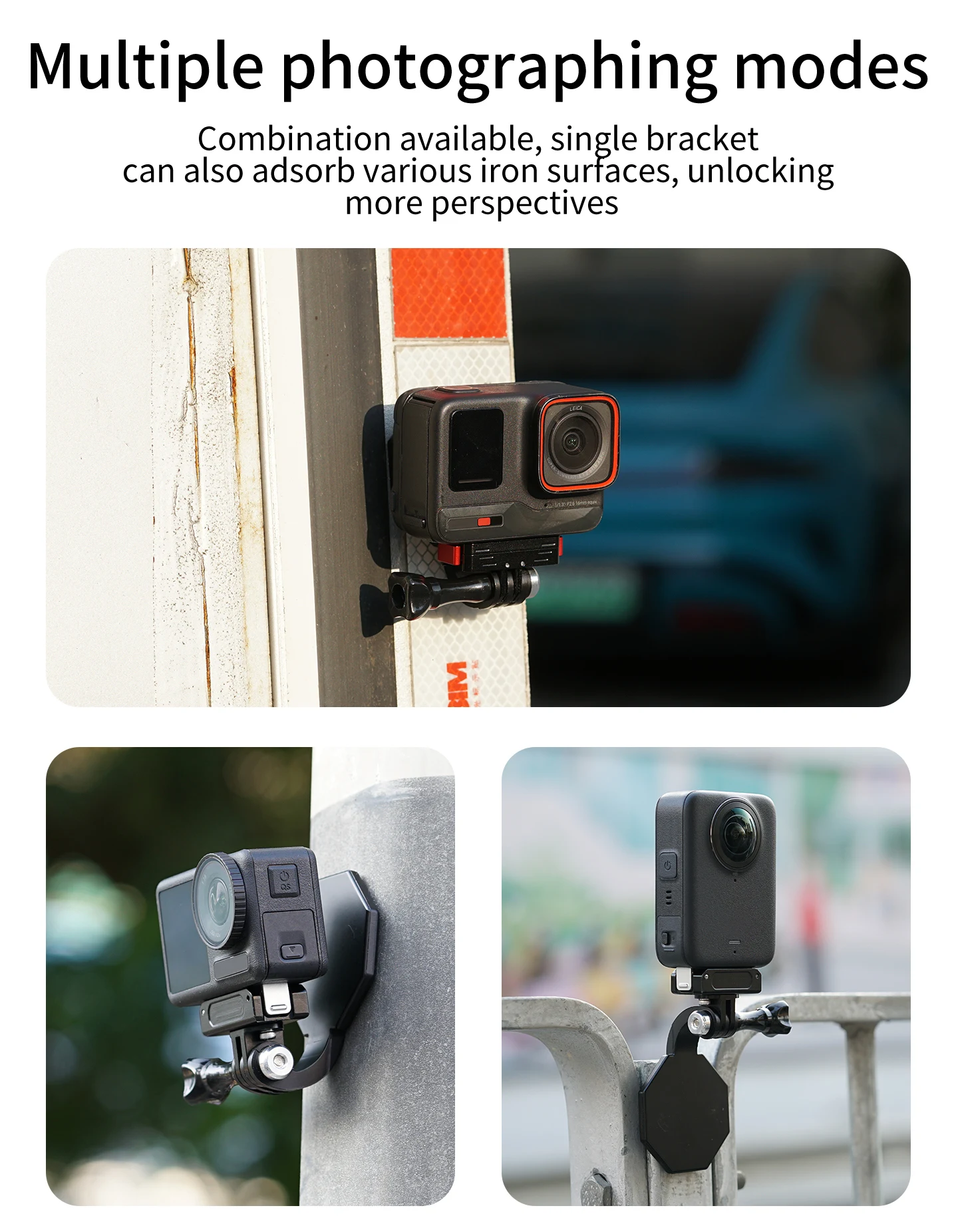 Action Kamera Magnetische Hals Brust Halterung Für GoPro Hero 13 12 11 Schwarz DJI Osmo 360 Action 6 Insta360 X5 Go Ultra Kamera Hängen – Detail 13