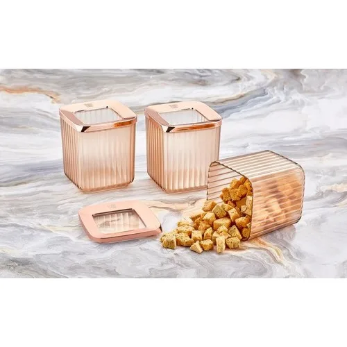 Vip John Square Storage box Copper 3x800 Ml.