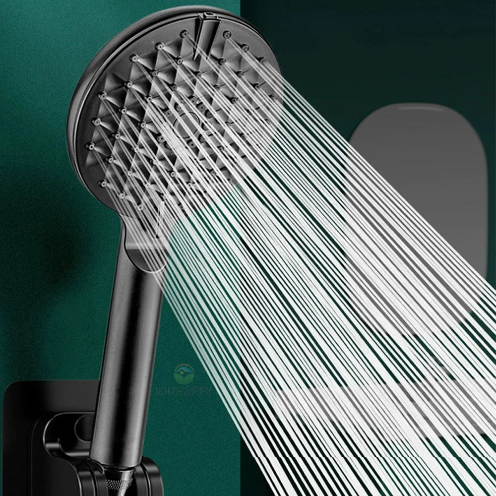 

3 Mode Rainfall Shower Head with Filter Water Conservation Shower Head High Pressure Turbo Spray Nozzle Bathroom Accessories Set
