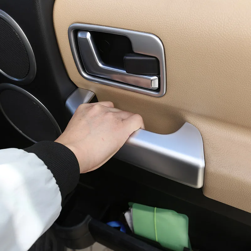 

Для 2004-2009 Land Rover Discovery 3 LR3 ABS хром, автомобильная внутренняя дверная ручка, декоративная крышка, наклейки, автомобильные аксессуары