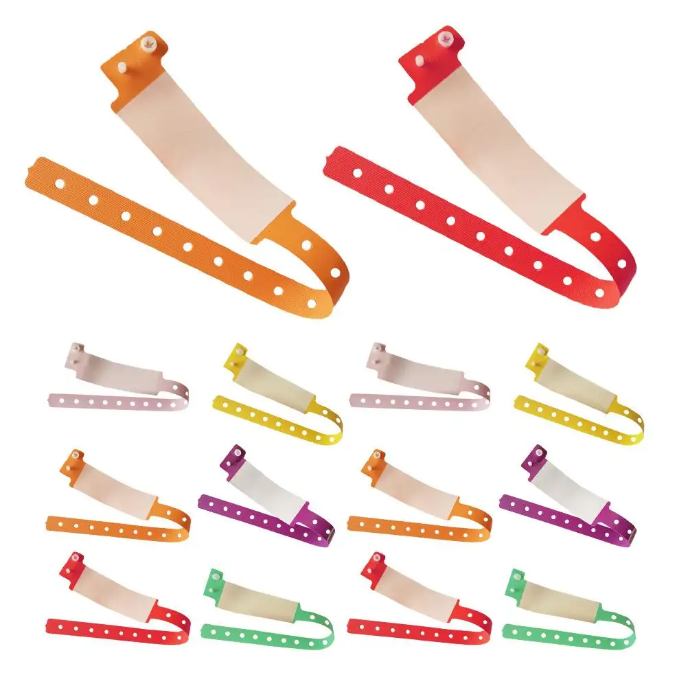 

Pvc Wristbands Disposable Plastic Bracelets for Events Handwriting Feature Comfortable Fit Adjustable Straps Skincare Waterproof