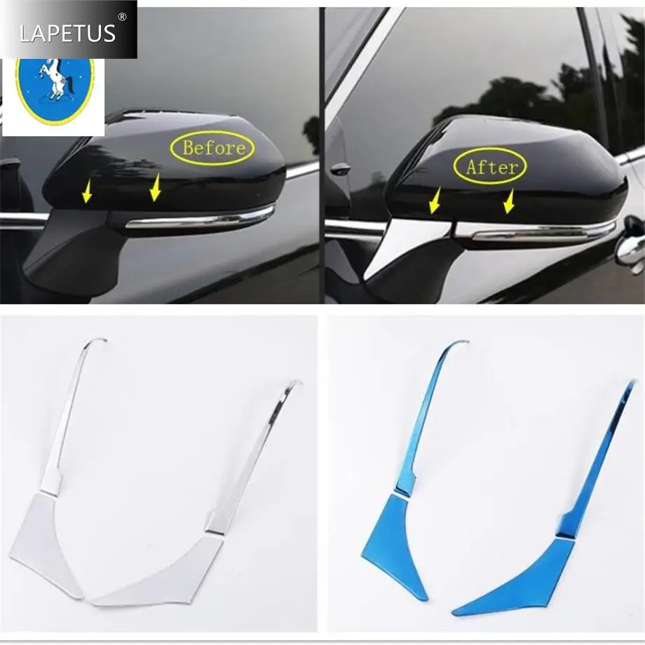 

Rearview Mirror Lower Overlay Strip Cover Trim Fit For Toyota Camry 2018 - 2022 Auto Accessories Exterior Silver / Blue