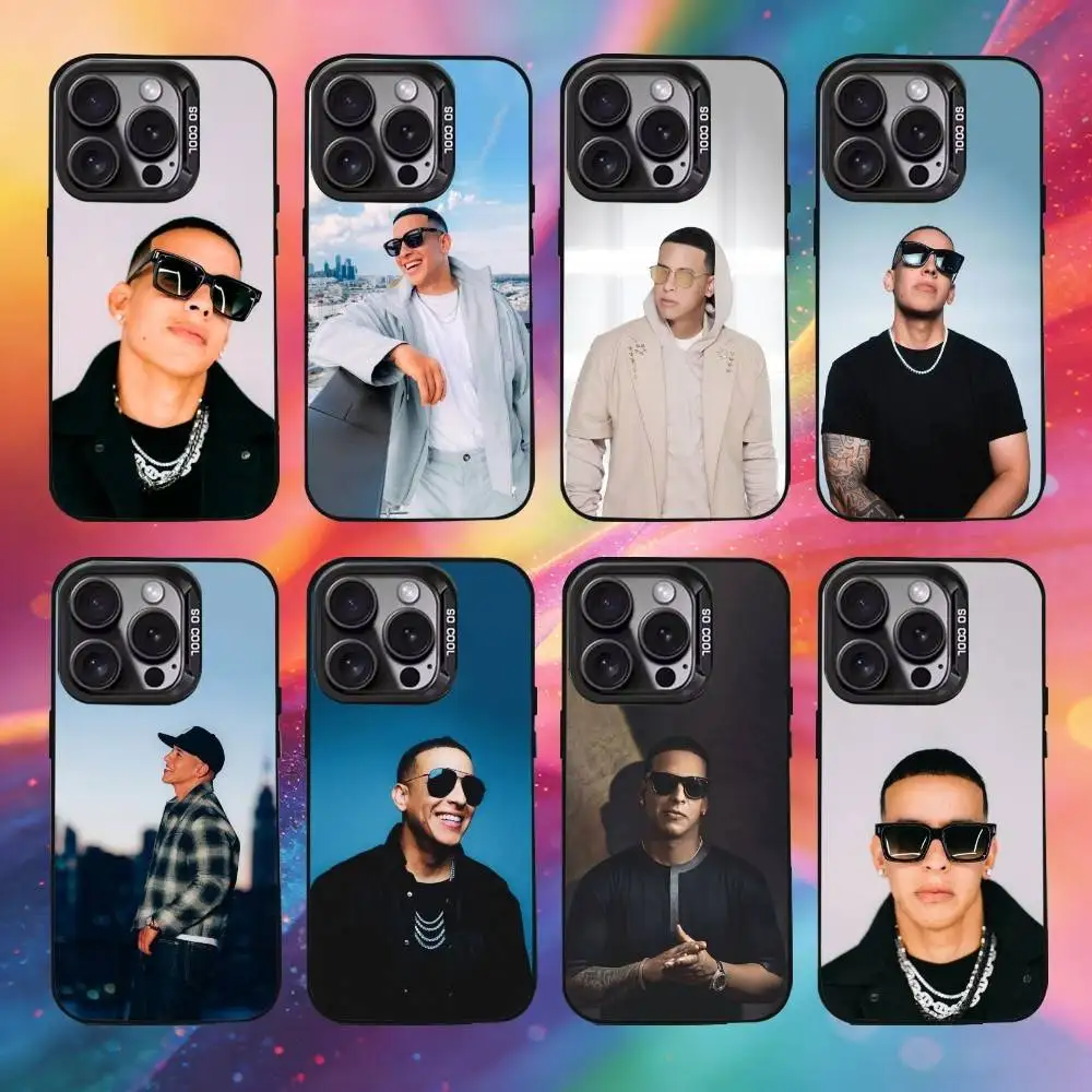 

D-Daddy Yankees Singer Phone Case For iPhone17, 16,15,14,13,12 Pro Max Black Candy Matte Shockproof Cover
