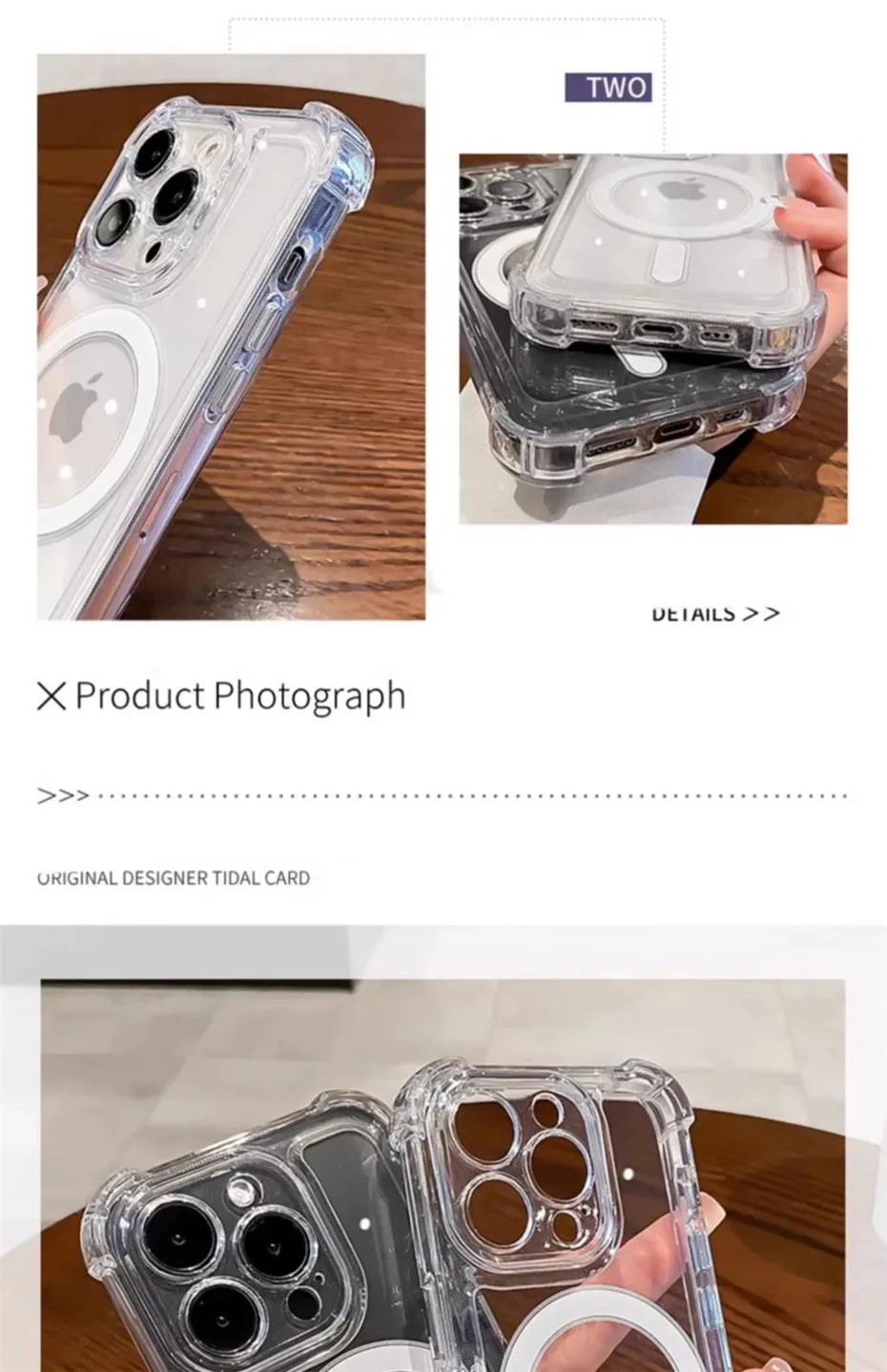 Luxury For Magsafe Shockproof Clear Case For iPhone 18 17 16 15 14 13 12 Pro Max Plus Magnetic Wireless Charge Transparent Cover