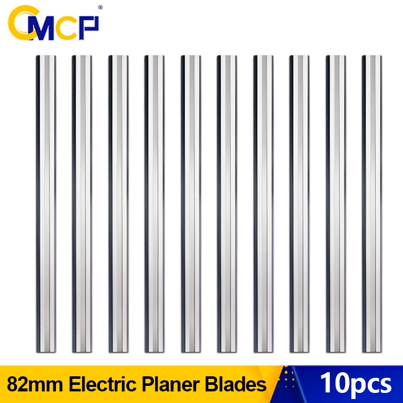 

CMCP 10 шт. лезвия для электрического строгального станка 82x5,5x1,1 мм, ножи для строгального станка по дереву для мягкой и твердой древесины, фанерная доска, детали деревообрабатывающего оборудования