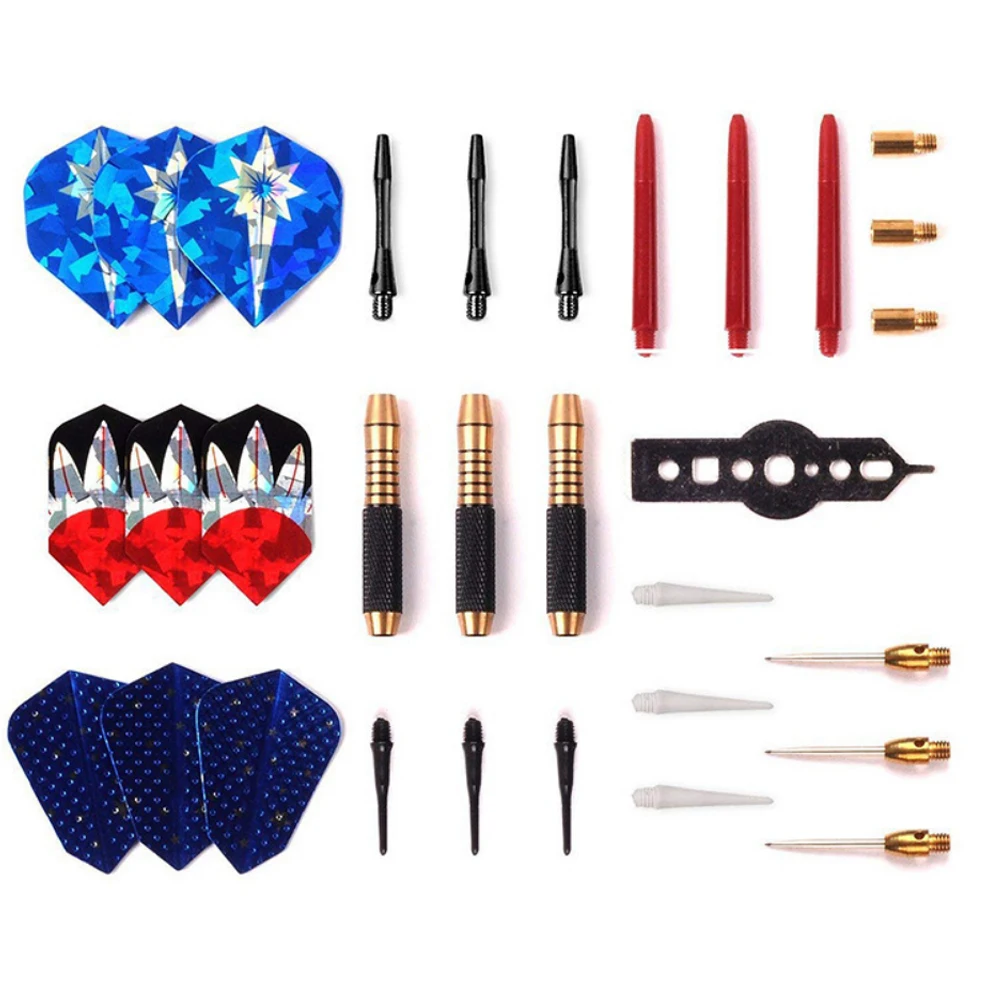 25PCS 18g 2in1 Soft Hard Darts Set Adjustable Weight Conversion Needles Nylon Shaft PVC Flights Tool Case Gift Competition Game