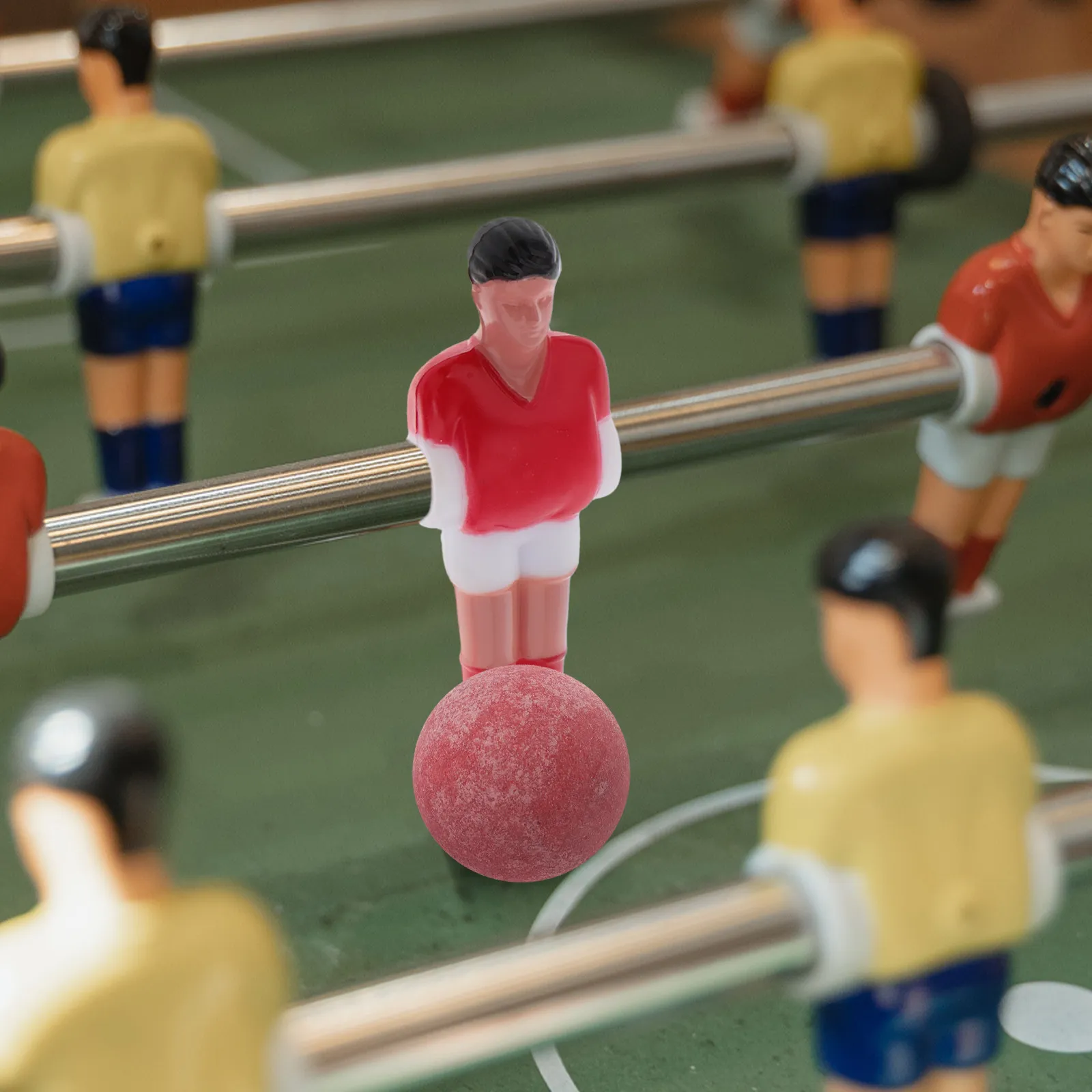 

10Pcs Mini Foosball Table Soccer Player Figures Resin Replacement Parts Desk Soccer Player Set for Table Football Repair