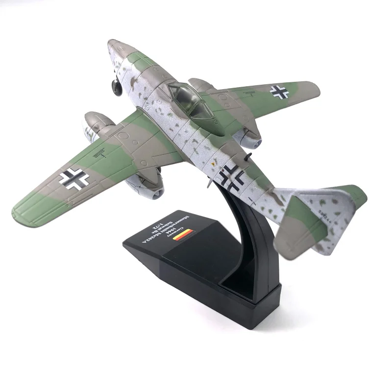 Diecast 1/72 Scale German Jet Me-262 Simulation Alloy Aircraft Model Ornament Collection Souvenir Display