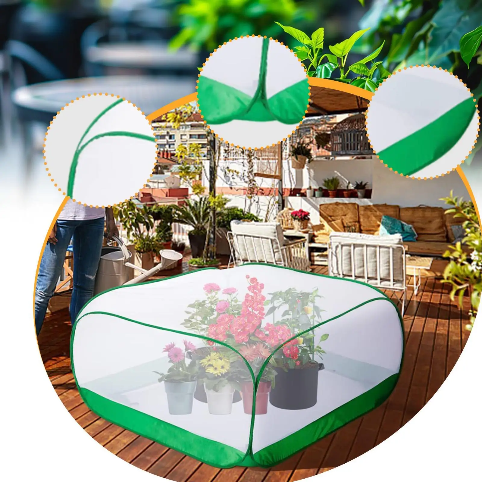 Mesh Plant Cover for Vegetables Seedlings Multipurpose for Raised Flower Bed