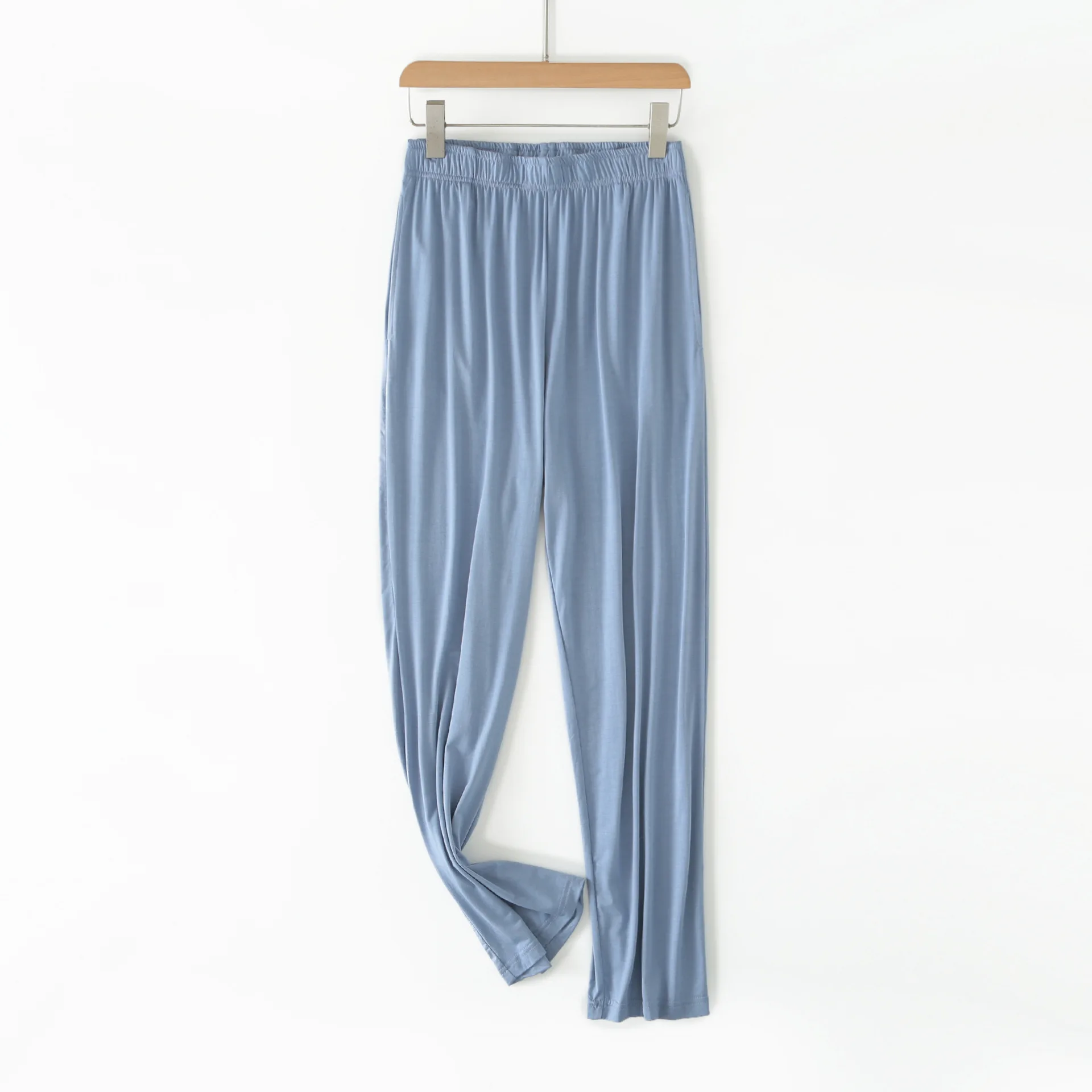 Plus Size L-3XL Men Pajamas Pant Loose Spring Autumn Home Wear Bottoming Pants Modal Knit Sleepwear Nightwear Trousers Man