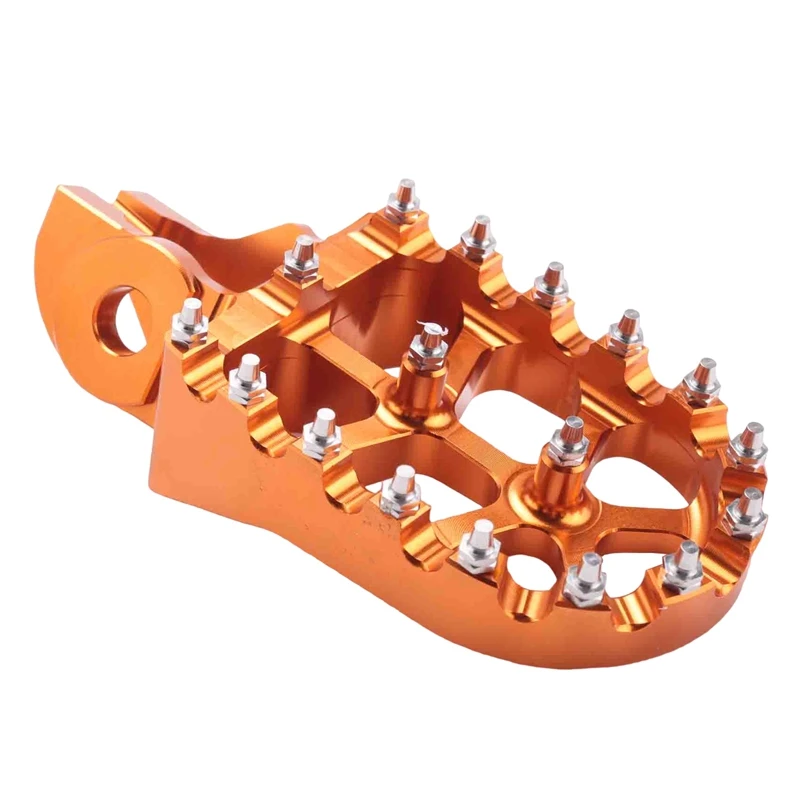 Footrest Footpegs Foot Pegs Pedal For 125 150 200 250 300 350 400 450 500 SX SXF EXC EXCF XC XCF X-CF XCW EXC-F(Orange) Parts